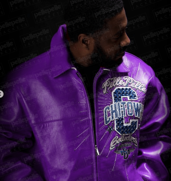 Chi-Town Pelle Pelle Purple Leather Jacket