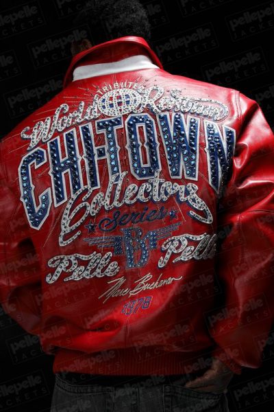 Chi-Town Pelle Pelle Red Leather Jacket