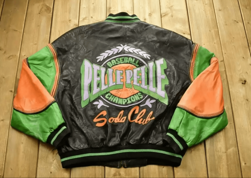 Pelle Pelle Baseball Champions Soda Club Leather Jacket