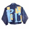 Pelle Pelle Blue Leather Bomber Jacket