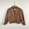 Pelle Pelle Brown Leather Double Breasted Jacket