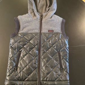 Pelle Pelle Gray Hooded Vest