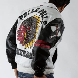 Pelle Pelle Indian Renegades Fire White & Black Jacket