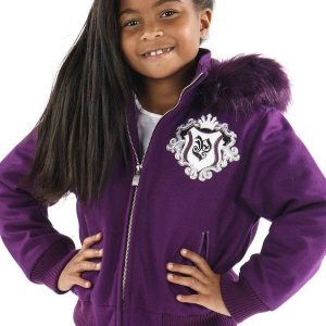 Pelle Pelle Kids Born Free Heritage Purple Wool Jacket