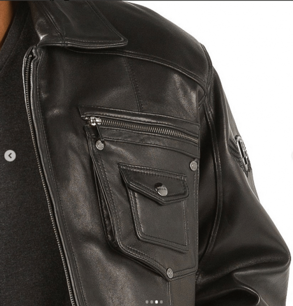 Pelle Pelle Leather Zippered Black Jacket