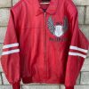 Pelle Pelle Legends Forever Mark Buchanon Red Leather Jacket