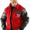 Pelle Pelle Marc Buchanan Legendary Wool Varsity Leather Jacket