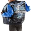 Pelle Pelle Mens All For One One For All Blue Leather Jacket