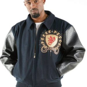 Pelle Pelle Mens Immortal Worldwide Revolution Blue Jacket