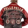 Pelle Pelle Mens Last Man Standing Red Leather Jacket