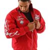 Pelle Pelle Mens Red Heritage Varsity Bomber Jacket