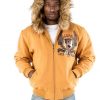 Pelle Pelle Mens Red and White 1978 Hooded Jacket
