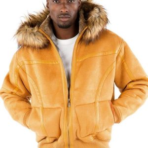 Pelle Pelle Mens Signature Yellow Wool Jacket