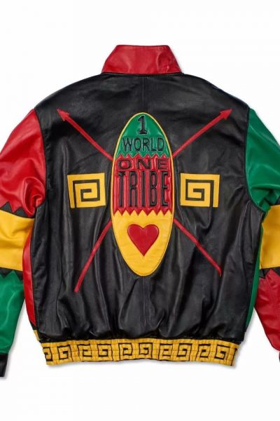 Pelle Pelle Mens World One Tribe Multicolor Jacket