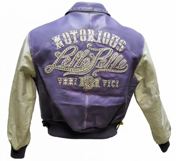 Pelle Pelle Notorious Purple and White Leather Jacket