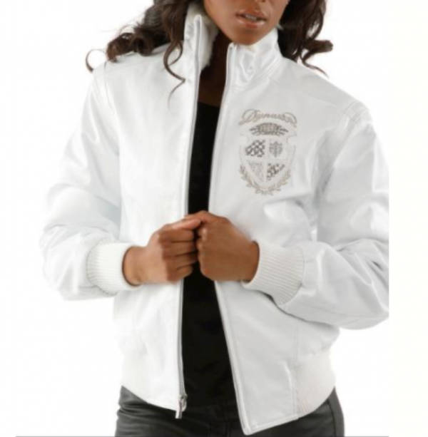 Pelle Pelle Women Dynasty White Leather Jacket