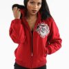 Pelle Pelle Womens Born Free Heritage Red Wool Jacket