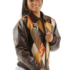 Pelle Pelle Womens Brown Bomber Jacket