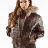 Pelle Pelle Womens Crocodile Skin Leather Jacket