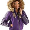 Pelle Pelle Womens Marc Buchanan Vintage Purple Jacket