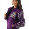 Pelle Pelle Womens Vintage Marc Buchanan Purple Jacket