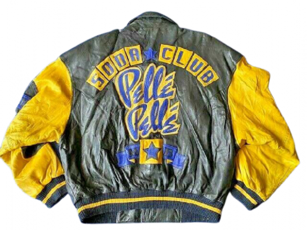 Vintage 90's Pelle Pelle Marc Buchanan Soda Club Leather Jacket