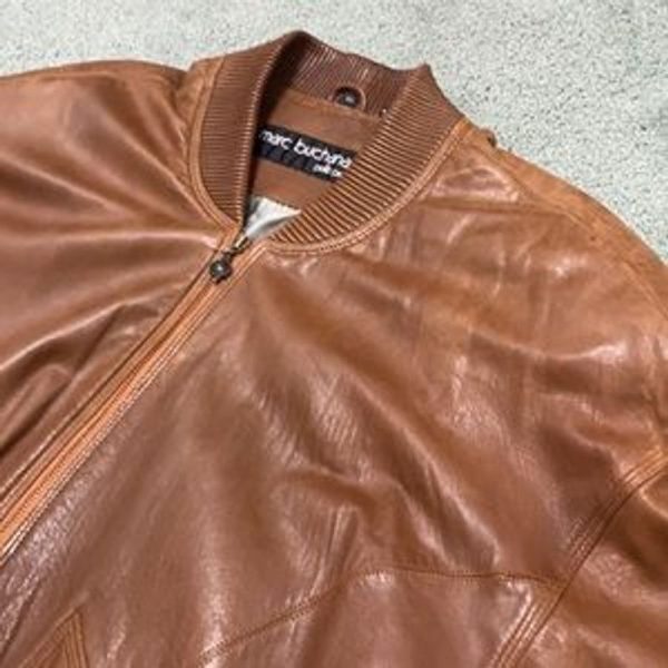 Vintage Marc Buchanan Pelle Pelle Brown Leather Jacket