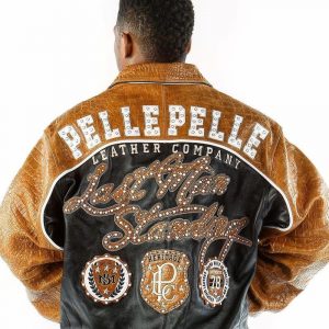 Pelle Pelle Black and Brown Leather Jacket