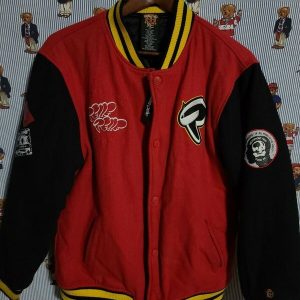 Pelle Pelle Marc Buchanan Vintage 90's Soda Club Varsity Jacket