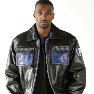 Pelle Pelle Mens Fighter Black Jacket