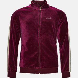 Pelle Pelle Mens Red Velvet Tracksuit