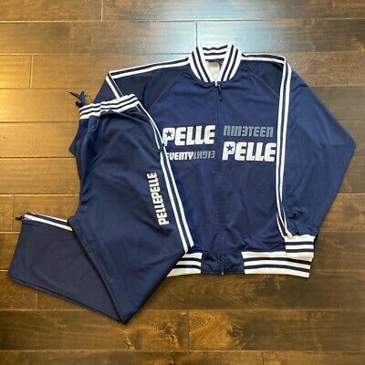 Pelle Pelle Men's Vintage By Marc Buchanan Navy Blue Tracksuit