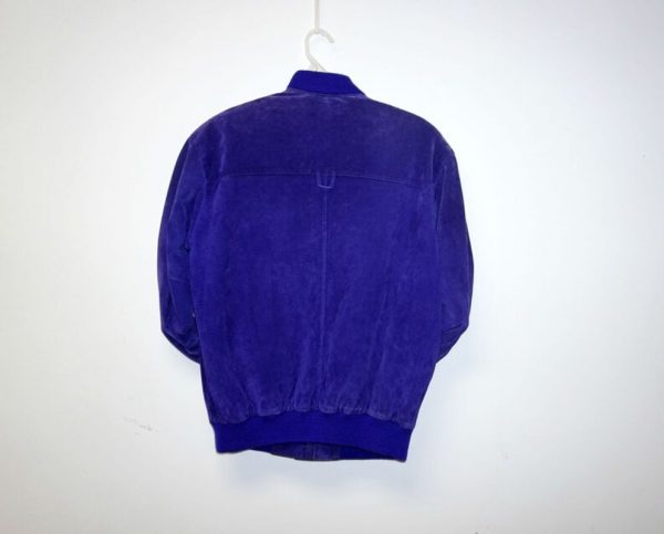 Pelle Pelle Vintage Purple Suede Bomber Jacket