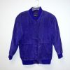 Pelle Pelle Vintage Purple Suede Bomber Jacket