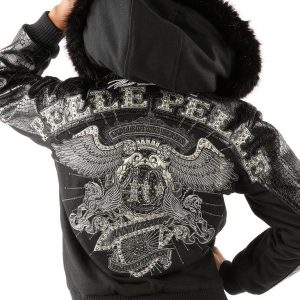 Pelle Pelle Womens MB 40th Anniversary Black Wool Jacket