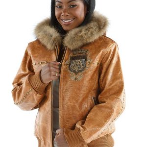 Pelle Pelle Womens MB Beige Leather Jacket