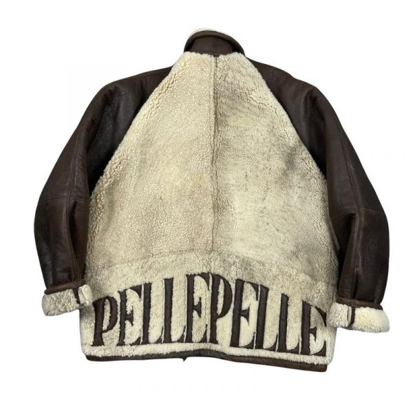 Marc Buchanan Mens Pelle Pelle Vintage Sherpa Leather Jacket