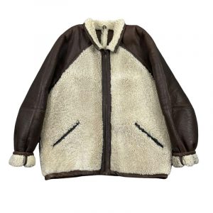 Marc Buchanan Pelle Pelle Vintage Sherpa Leather Jacket