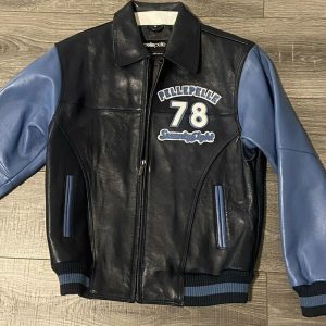 Pelle Pelle Navy Blue 1978 Throwback Leather Jacket