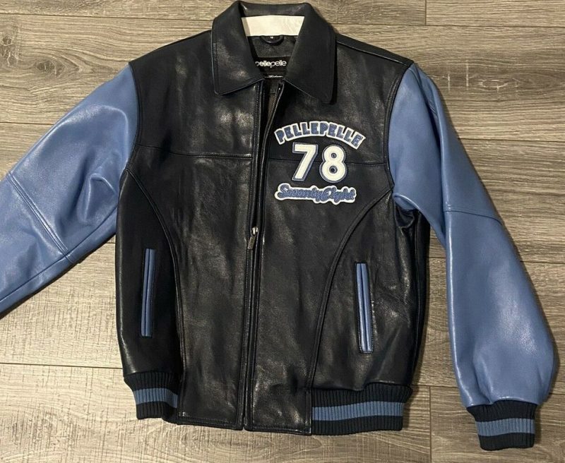 Pelle Pelle Navy Blue 1978 Throwback Leather Jacket