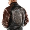 Pelle Pelle Premium Brown and Black Leather Jacket