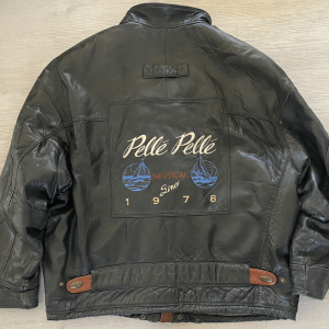 Pelle Pelle Vintage 80's Black Bomber Jacket