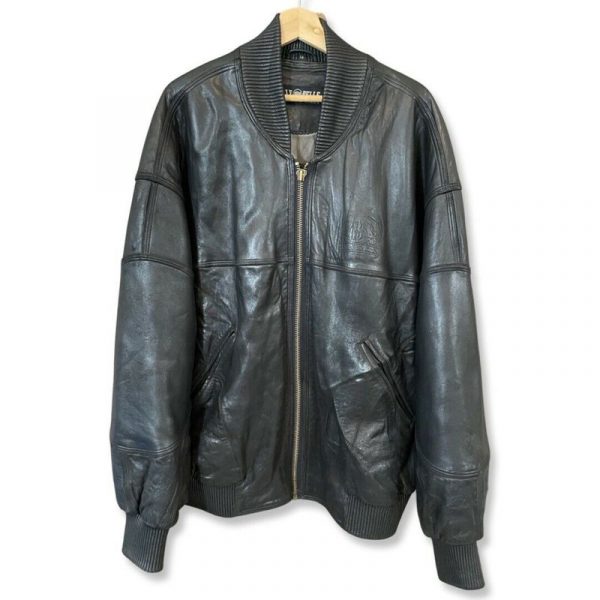 Pelle Pelle Vintage Marc Buchanan 1978 Mens Black Leather Jacket