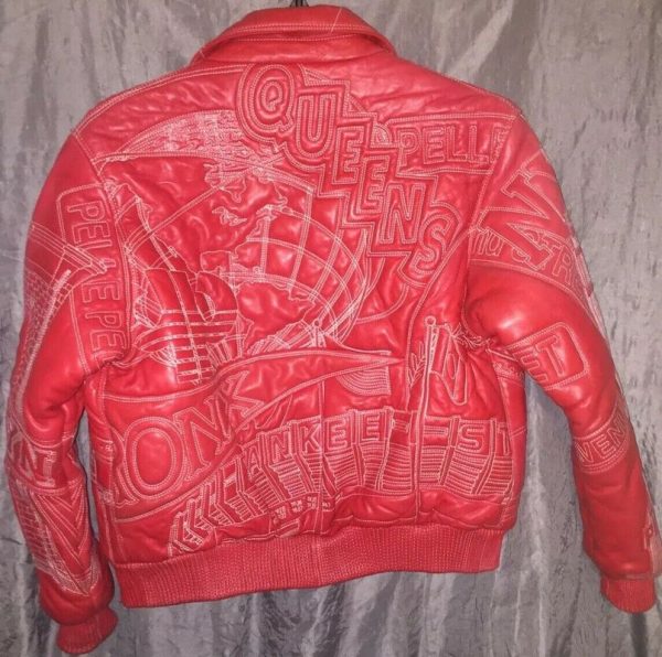 Pelle Pelle Vintage Marc Buchanan Red Leather Jacket