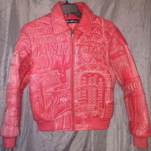 Pelle Pelle Vintage Marc Buchanan Red Leather Jacket