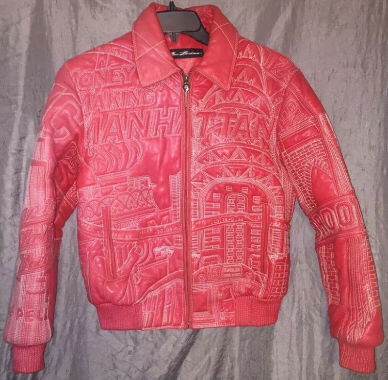 Pelle Pelle Vintage Marc Buchanan Red Leather Jacket