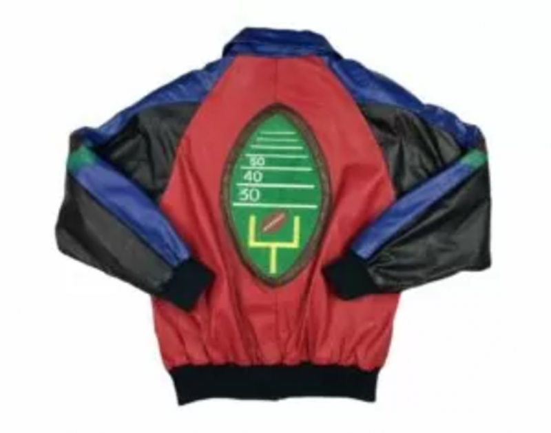 Vintage Pelle Pelle 90s Football Leather Jacket