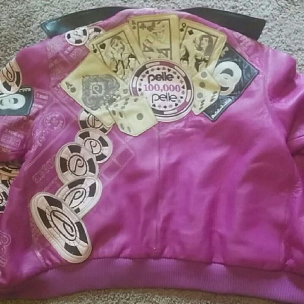 Vintage Pelle Pelle Womens Pink Leather Jacket