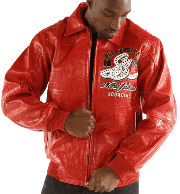 Pelle Pelle 1978 Soda Club Red Leather Jacket