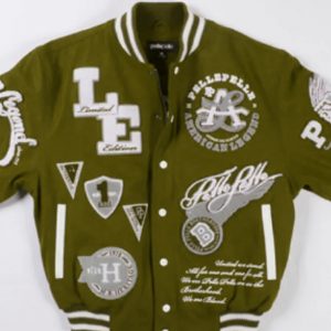 Pelle Pelle American Legend Limited Edition Olive Varsity Jacket